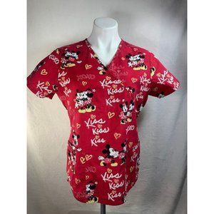 Disney Minnie & Mickey SMALL scrub top